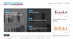 Desktop Screenshot of expertjournals.com