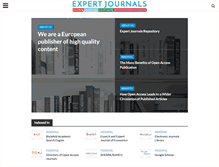 Tablet Screenshot of expertjournals.com